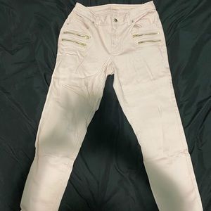 Pale Pink Skinny Ankle Jennifer Lopez Pants